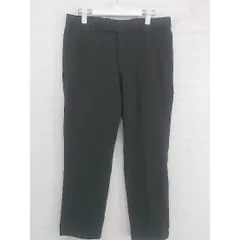 ◇ WORK TRIP OUTFITS green label relaxing UNITED ARROWS スラックス パンツ サイズM チャコールグレー メンズ  【中古】 【1206100008611】