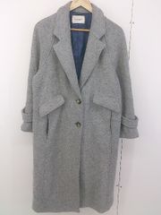 ■ MOUSSY マウジー 長袖 チェスターコート サイズ1 グレー レディース  【中古】 【1206140001412】