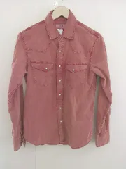 ◇ URBAN RESEARCH ROSSO ロッソ コーデュロイ 長袖 シャツ サイズS レッド系 メンズ  【中古】 【1206130010875】のサムネイル