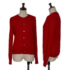 コムデギャルソンCOMME des GARCONS ウールニットカーディガン 赤M