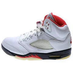 NIKE (ナイキ) AIR JORDAN 5 RETRO FIRE RED DA1911-102 エアジョーダン5 ファイアレッド ハイカットスニーカー ホワイト/レッド US10.5/28.5cm