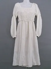 ◇ FREE'S MART フリーズマート フレア 長袖 膝下丈 ワンピース サイズFR アイボリー レディース  【中古】 【1206140002747】