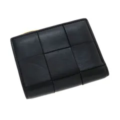 ✨極美品　付属品完備✨ボッテガ　二つ折り　ラウンドファスナー カセット　レザー カセット ジップアラウンドウォレット のために メンズ で ブラック