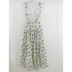 ◇ ◎ Another Edition UNITED ARROWS ロング フレア サスペンダー スカート イエロー ブルー マルチ レディース  【中古】 【1206140007001】のサムネイル