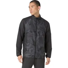 アシックス asics 裏メッシュグラフィックウインドブレーカージャケット Training トレーニング ジャケット(ユニ) (2031F165)、(001)ブラック