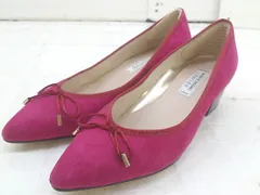 ◇ MODE ET JACOMO CARINO ポインテッドトゥ ローヒールパンプス サイズ24 ピンク レディース  【中古】 【1206160005629】