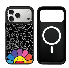 人気CASETIFY サンフラワー限定 村上隆 iPhoneケース iPhone16/16pro/16pro max/15/15pro/15pro max/14/14pro/13/12 MagSafe対応