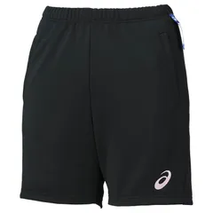 アシックス asics ウイメンズドライプラクティスクォーターパンツ レディースバレーボールウェア (2052A308)、(003)ブラック×ピーチ