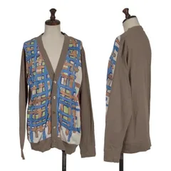 ツモリチサトTSUMORI CHISATO フロントワニペイントカーディガン ベージュマルチ2