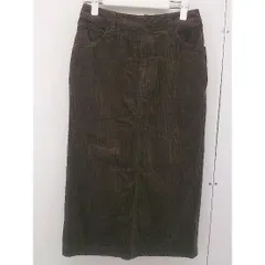 ◇ LOWRYS FARM ローリーズファーム コーデュロイ バックスリット ロング タイト スカート サイズ M ブラウン レディース  【中古】 【1206170010118】