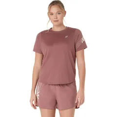 アシックス asics ウィメンズICON半袖シャツ Running ランニング 半袖トップス(レディース) (2012D231)、(601)ラブルレッド