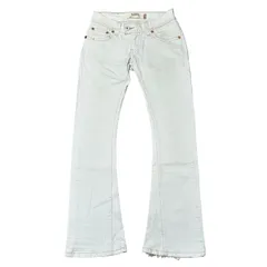 LEVI'S 504 SLOUCH ホワイト スリム ローライズ ブーツカットデニム サイズ1M メンズS リーバイス