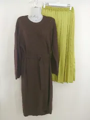 ◇ ◎ jouetie ウエストベルト付き ワンピース スカート アンサンブル サイズM ブラウン系 マスタード系 レディース  【中古】 【1206200001390】