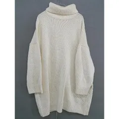 ◇ LOWRYS FARM ローリーズファーム タートルネック 長袖 ニット セーター サイズM ホワイト系 レディース  【中古】 【1206170011597】