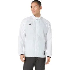 アシックス asics 裏メッシュグラフィックウインドブレーカージャケット Training トレーニング ジャケット(ユニ) (2031F165)、(100)ホワイト
