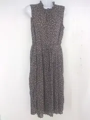 ◇ ◎ RETROGIRL レトロガール 花柄 フラワー ノースリーブ ロング ワンピース サイズM ブラウン レディース  【1206200004148】