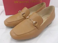 ◇ ◎ Oriental Traffic オリエンタルトラフィック スクエアトゥ ローファー シューズ サイズ34 キャメル レディース  【中古】 【1206220005095】