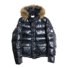 MONCLER (モンクレール) HUBERT ヒューベル ダウンジャケット リアルファー フード付き ブラック 220914193215