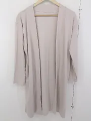 ◇ ROPE PICNIC ロペピクニック ロング サイドスリット 長袖 カーディガン サイズ38 ベージュ レディース  【中古】 【1206240010345】