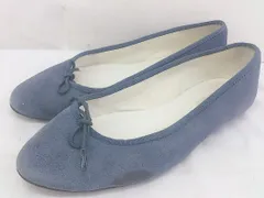 ◇ Odette e Odile オデット エ オディール UNITED ARROWS リボン フラット パンプス サイズ 24 ブルー系 レディース  【中古】 【1206240007581】