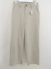 ◇ LOWRYS FARM ローリーズファーム ストレッチ 裾スリット ワイド パンツ サイズM ベージュ レディース  【中古】 【1206240007512】