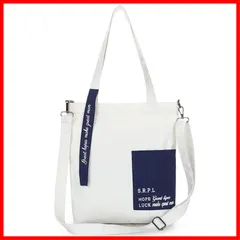 おしゃれ 通学 メンズ レディース ポケット 折り畳み 手提げ袋 肩掛けバッグ ショッピングバッグ 軽量 通勤 A4 大容量 帆布 斜めがけバッグ キャンバス トートバッグ [Enkrio]