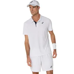 アシックス asics COURT POLO Tennis テニス 半袖トップス (2041A340)、(100)ＢＲＩＬＬＩＡＮＴ