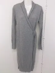 ◇ niko and ニコアンド studio CLIP スタディオクリップ 長袖 ロング ニット カーディガン グレー系 レディース  【中古】 【1206240012776】