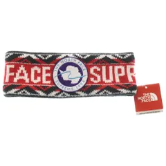 SUPREME (シュプリーム) 17AW ×THE NORTH FACE Trans Antarctica Expedition Headband ヘアバンド レッド/ブラック NN017181