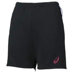 アシックス asics ウイメンズドライプラクティスクォーターパンツ レディースバレーボールウェア (2052A308)、(002)ブラック×ベリーピンク