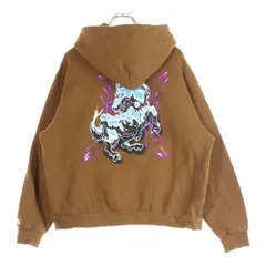 NIKE SB (ナイキエスビー) ロゴプリント スウェットプルオーバーパーカー ブラウン FV7370-281