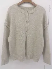 ◇ tiptop ティップトップ 2WAY ニット 長袖 カーディガン サイズF ベージュ レディース  【中古】 【1206270002648】