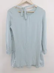 ◇ TO BE CHIC トゥー ビー シック 切替 長袖 チュニック カットソー サイズ40 ミントグリーン系 レディース  【中古】 【1206280005417】