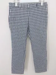 ◇ SLOBE IENA スローブ イエナ チェック 七分丈 サブリナ パンツ サイズ38 ブラック ホワイト レディース  【中古】 【1206300001863】