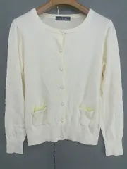 ◇ ◎ EASTBOY イーストボーイ 長袖 ニット カーディガン サイズ9 アイボリー レディース  【中古】 【1206300005878】