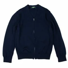 コムデギャルソン オムプリュス エバーグリーンCOMME des GARCONS HOMME PLUS EVER GREEN インサイドアウトウールジップニットカーディガン 紺M