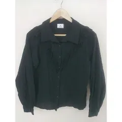 ◇ merry jenny メリージェニー レース フリル 長袖 シャツ ブラウス サイズF ブラック レディース  【中古】 【1207010003437】