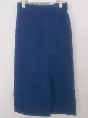 ◇ Dickies ディッキーズ スリット ロング 台形 スカート サイズ36 ブルー レディース  【中古】 【1207040004923】