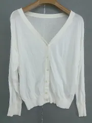 ◇ Simplicite シンプリシテェ 長袖 ニット カーディガン ホワイト レディース  【1207040001137】