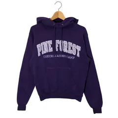 Champion チャンピオン パーカー フーディー プルオーバー フロント刺繍 Honduras製 Sサイズ パープル