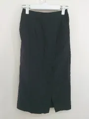 ◇ SENSE OF PLACE by URBAN RESEARCH ストレッチ フロントスリット 膝下丈 タイト スカート サイズS ブラック レディース  【中古】 【1207050007396】