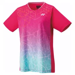 YONEX(ヨネックス) ウィメンズゲームシャツ（レギュラー） テニス・バドミントン ウェア（ウィメンズ） -20814、(122)ブライトピンク
