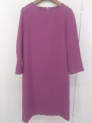 ◇ fredy emue フレディ エミュ ノーカラー 長袖 膝丈 ワンピース サイズ36 ピンク系 レディース  【中古】 【1207050006627】のサムネイル