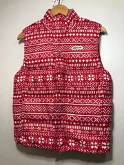 501040 adidas GOLF ダウンベスト M レッド レディース メンズ アディダス ゴルフ