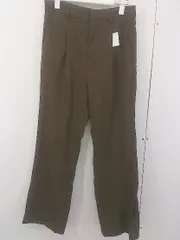 ◇ LOWRYS FARM ローリーズファーム タック 裾スリット パンツ サイズL ブラウン レディース  【中古】 【1207060006853】