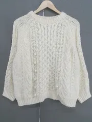◇ URBAN RESEARCH DOORS アーバン リサーチ ドアーズ 長袖 ニット セーター サイズOne アイボリー レディース  【1207070006232】