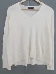 ◇ green label relaxing UNITED ARROWS Vネック ウールニット 長袖 セーター アイボリー レディース  【1208170009260】