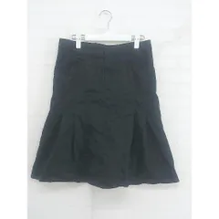 ◇ BARNEYS NEW YORK バーニーズ ニューヨーク 膝丈 フレア スカート サイズ40 ブラック レディース P  【中古】 【1208220008816】のサムネイル