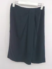 ◇ SunaUna スーナウーナ 膝丈 タイト スカート サイズ36 ネイビー レディース P  【中古】 【1208230008073】