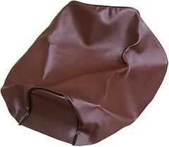 ホンダ ジャイロＸ TD02 専用設計 シートカバー日本製(厚手生地)【生地色：茶/パイピング：黒】張替タイプ